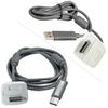 2 в 1 USB-кабель для зарядного устройства, провод для беспроводного контроллера Microsoft Xbox 360, аксессуары для ПК, детали
