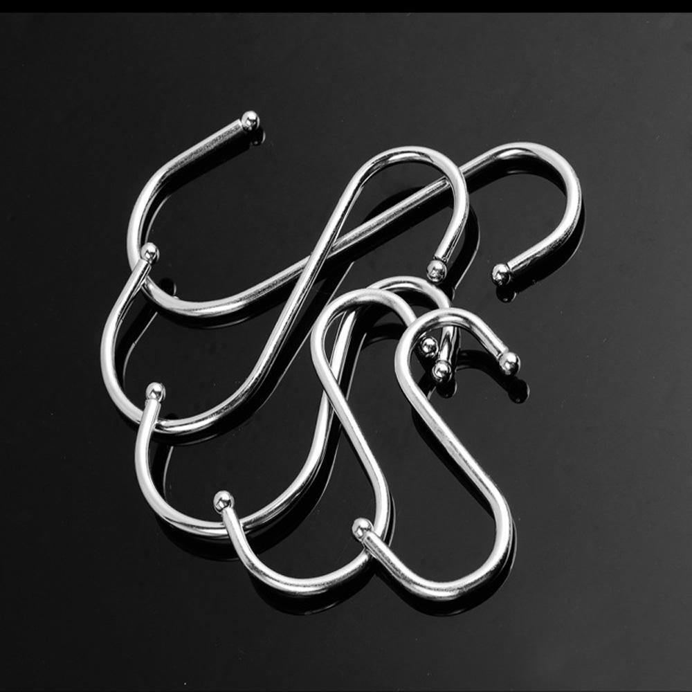 1/5/10Pcs Clothing Home Kitchen Holder S Shaped Hanger Hook Storage Rack Clasps Hooks