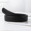 High Quality Luxury Black No Buckle Belt Automatic Belt Leather Waist Strap Waistband