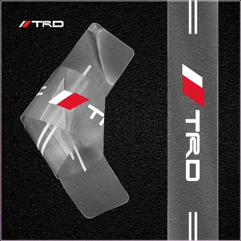 Car Threshold Sticker Scratch Resistant Transparent Film Protector for Toyota Rav4 Camry Prius TRD Venza GR Prado Aqua Hilux