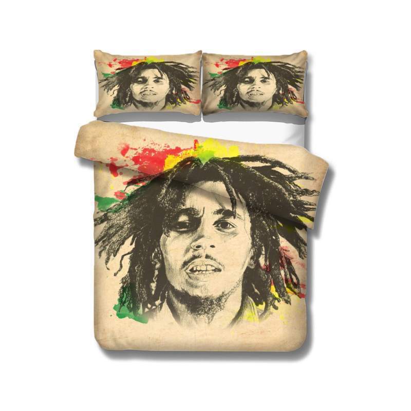 Комплект стеганого одеяла с 3D цифровой печатью, трехпредметный, Боб Мощность