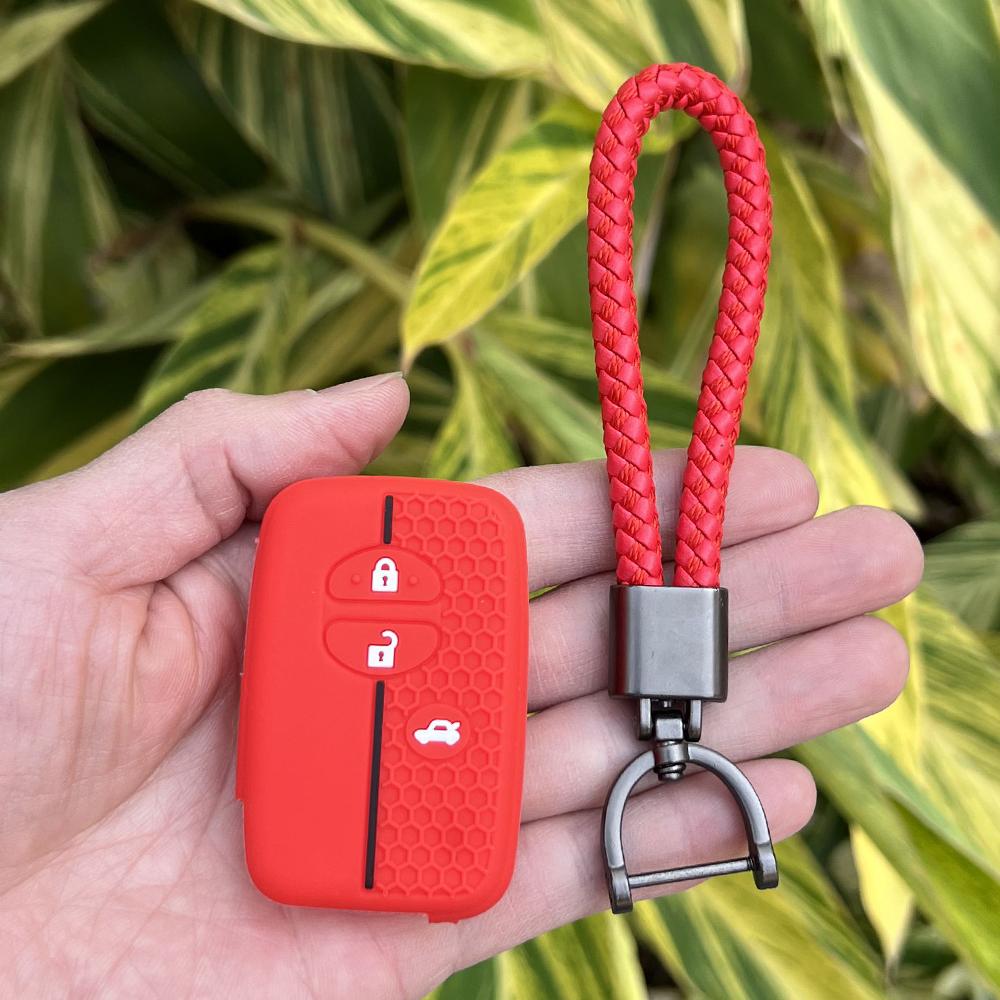 Силиконовый чехол-держатель для ключа-брелока автомобиля для Toyota Camry Prius Land Cruiser Prado 150 Crown для Subaru Foreste XV Remote