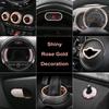 Интерьер автомобиля кольцо с бриллиантами наклейка украшение блестящий декор блестящие аксессуары для девочек для Mini Cooper F54 F55 F56 F60
