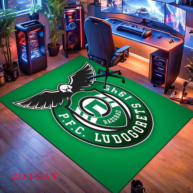 PFC Ludogorets Razgrad Carpet Rug for Living Room Bedroom Home Sofa Decoration,Kids play Nonslip Floor Mat