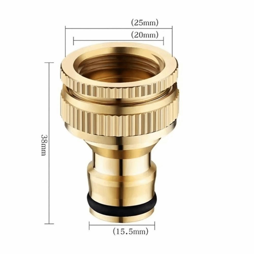 Латунный Резьбовой Соединитель 3/4" На 1/2" Водонепроницаемый Адаптер для Шланга Крана Быстрое Соединение Долговечные Фитинги для Водопроводных Труб