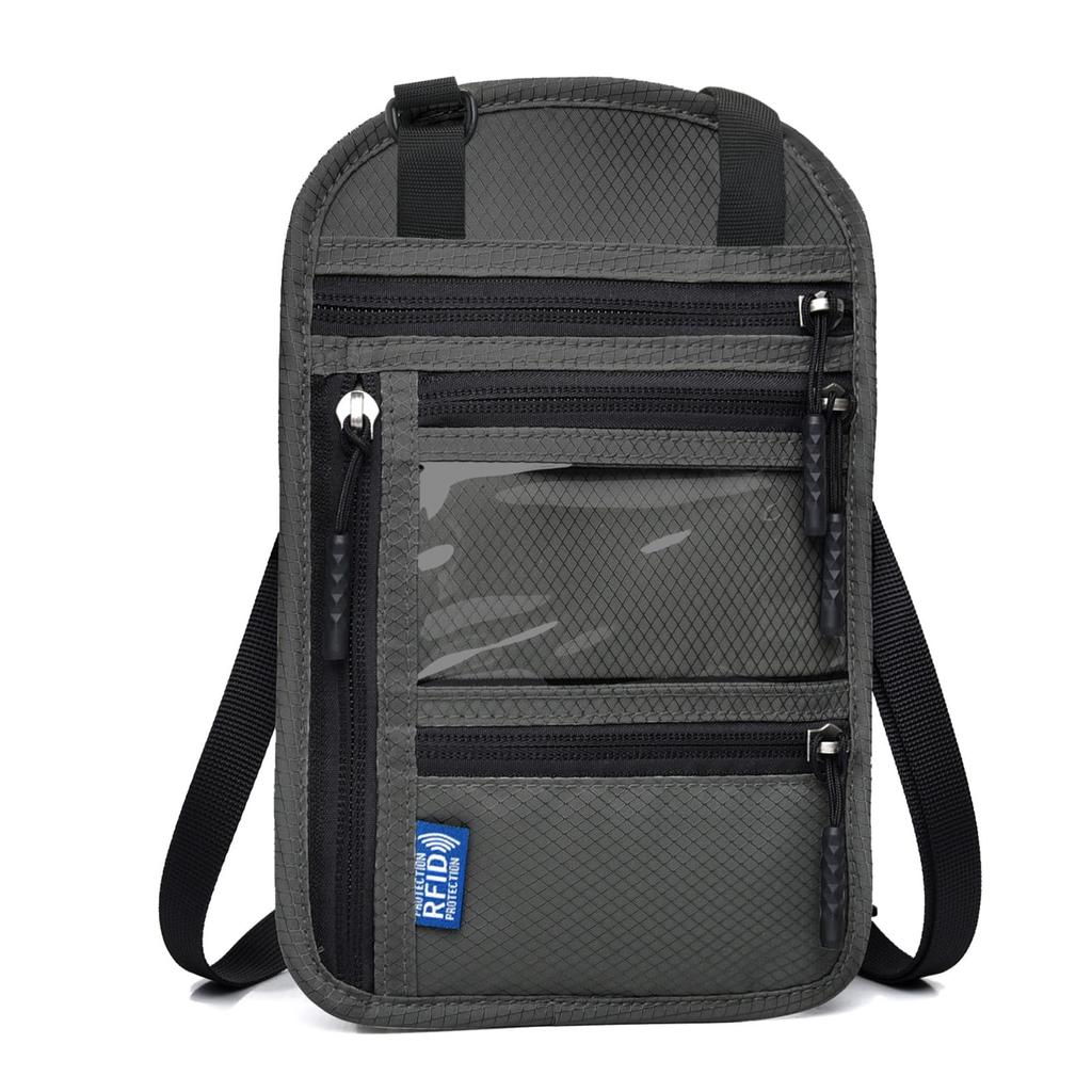 Passport Hanging Around the Passport Passport Card Large Storage Label Transparent Passport Overseas Business Overseas Travel [Azarxis] Case, Neck,