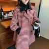 Elegant and Warm Woolen Coat for Women with Belt Design