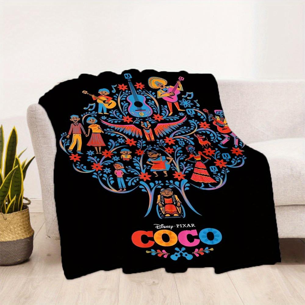 1pc, Disney Coco Blanket Soft Throw Blankets for Bed Couch Sofa, Living Room, Travel, Outdoor Blankets, Camping