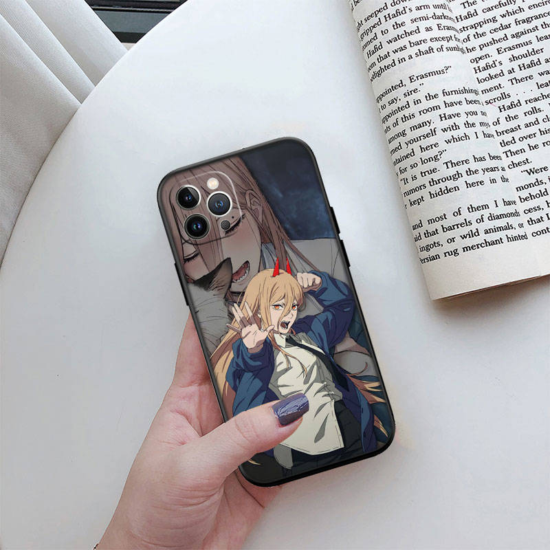 Чехол для телефона ED13 Chainsaw Man для iPhone 6 6s 7 8 11 12 13 14 15 XS Pro Max XR X SE Samsung S20 S21 S22 S23 S24 FE Ultra Plus Lite S21S A55