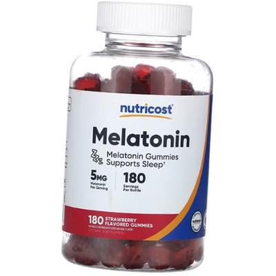 Жевательный Мелатонин, Melatonin 5 Gummies, 180таб Клубника (72647037)