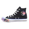 Chuck Taylor All Star Athleisure Износостойкие Высокие Эспадрильи Женские Черного Цвета