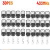 1-50PCS Universal Garage Door Control Wireless RF Remote Control 433MHz Electric Gate Remote Control Key Fob Controller
