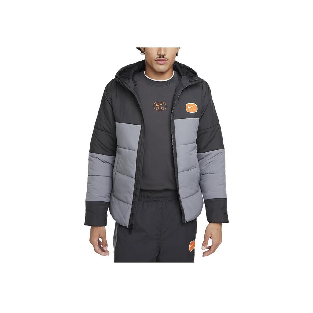 Nike Воздушная удобная повседневная теплая куртка мужская куртка угольно-черный холодно-серый белый HM0198-060