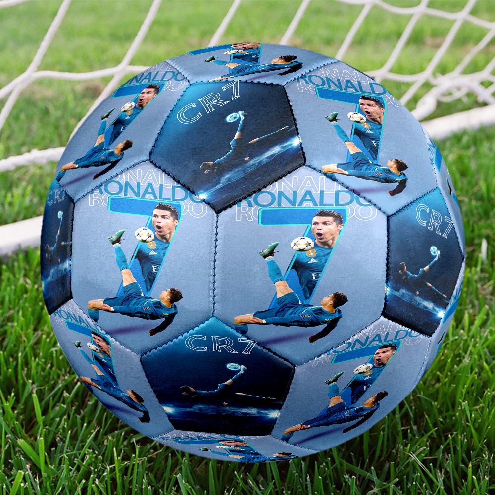 Cristiano Ronaldo Cr7 Juventus Cristiano Ronaldo Size 5 Football Machine-Stitched Indoor/Outdoor Training and Matches Perfect Commemorative Gift for S