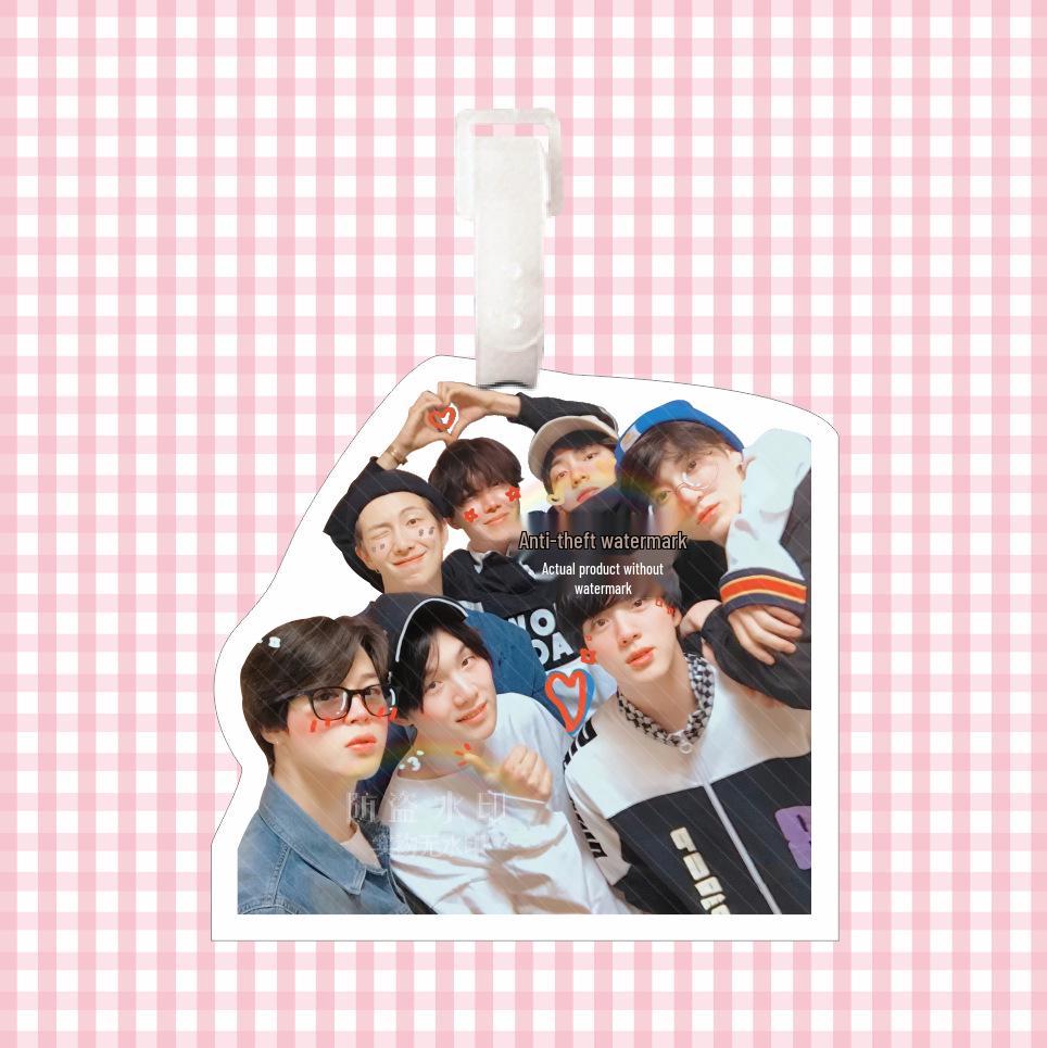 BTS Bangtan Boys Группа Бирка для багажа и Брелок Подвеска для рюкзака