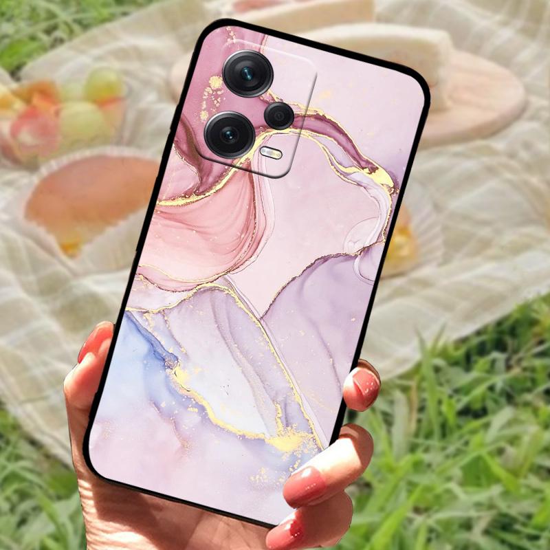 Чехол для Xiaomi Redmi Note 12 Pro 5G, Мягкий силикон, Ударопрочный ТПУ, Funda для Redmi Note 12 Pro 5G NFC, Защитный Capa
