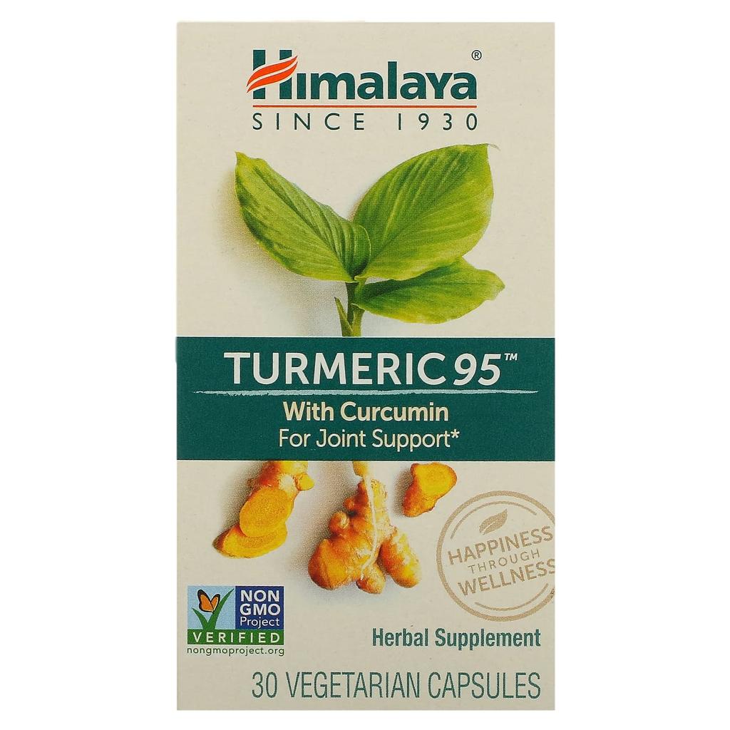 Himalaya Contains Turmeric 95, Curcumin, 30 Veggie Capsules
