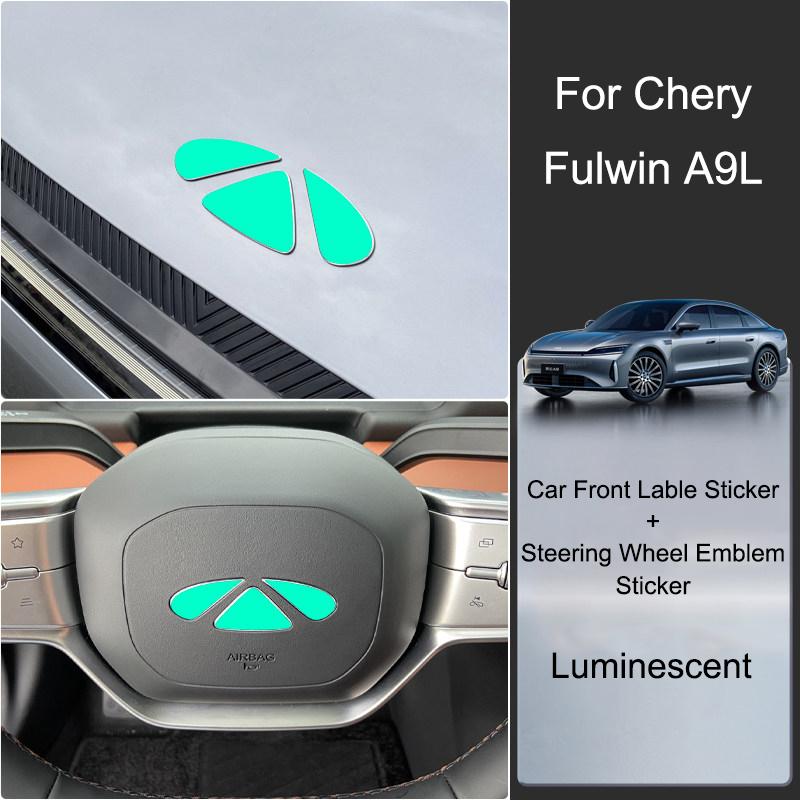 Для Chery Fulwin A9L Автомобиль Передняя Наклейка Логотипа Черненая Наклейка Эмблемы Капота Рулевого Колеса Аксессуары для Декора Интерьера и Экстерьера