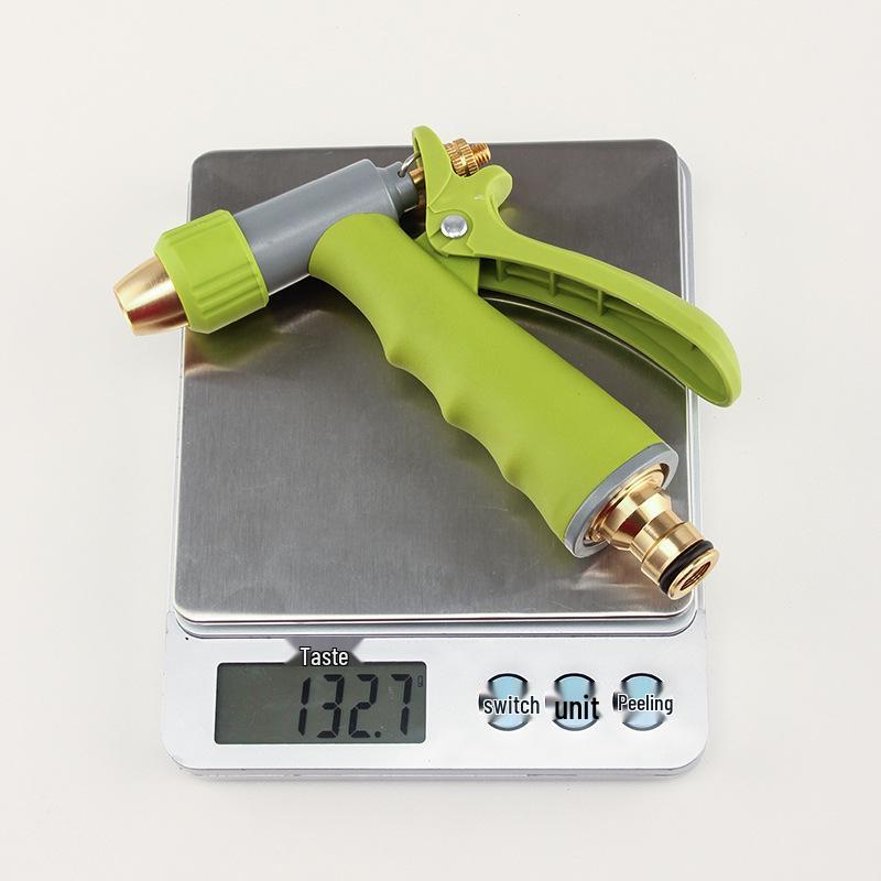 Metal Overmolded Water Gun for Courtyard Watering, Vegetable Spraying, Ground Cleaning, Window Washing, and Car Cleaning