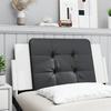 VidaXL Headboard Cushion, Padded Headboard Pillow, Indoor Bedroom Bed Accessory, Black and 374849