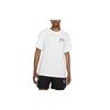 Nike Футболки Унисекс Белые С Круглым Вырезом Умеренный Прямой Крой DJ0929-100
