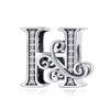 New 925 Sterling Silver 26 A -Z Floral Charm Beads Charm Bracelet Diy Women 'S Jewelry Accessory