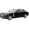Литье под давлением 1:24 Модели-машинки Rolls-Royce Phantom из сплава с инерционным механизмом, Черный/Серебристый