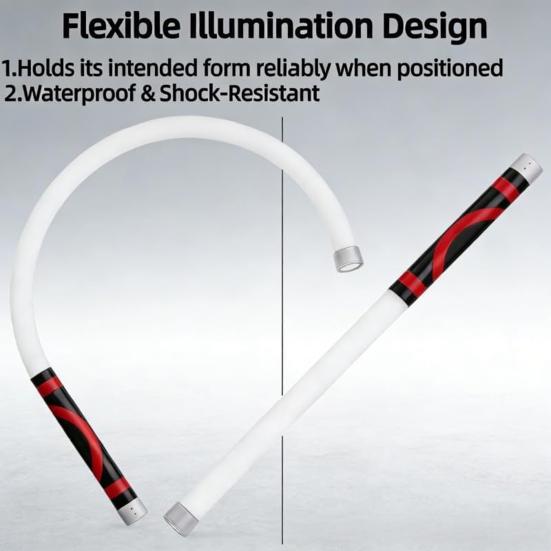 Flexible LED Light Stick 27 Inch Rechargeable Flashlight with High Lumen And 3 Brightness Modes Hands-Free Positioning Lamp
