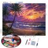 Diamond Painting Kit Couple Rhinestone 5D DIY Diamond Embroidery Cross Stitch Beach Sunset Full Mosaic Home Decoration