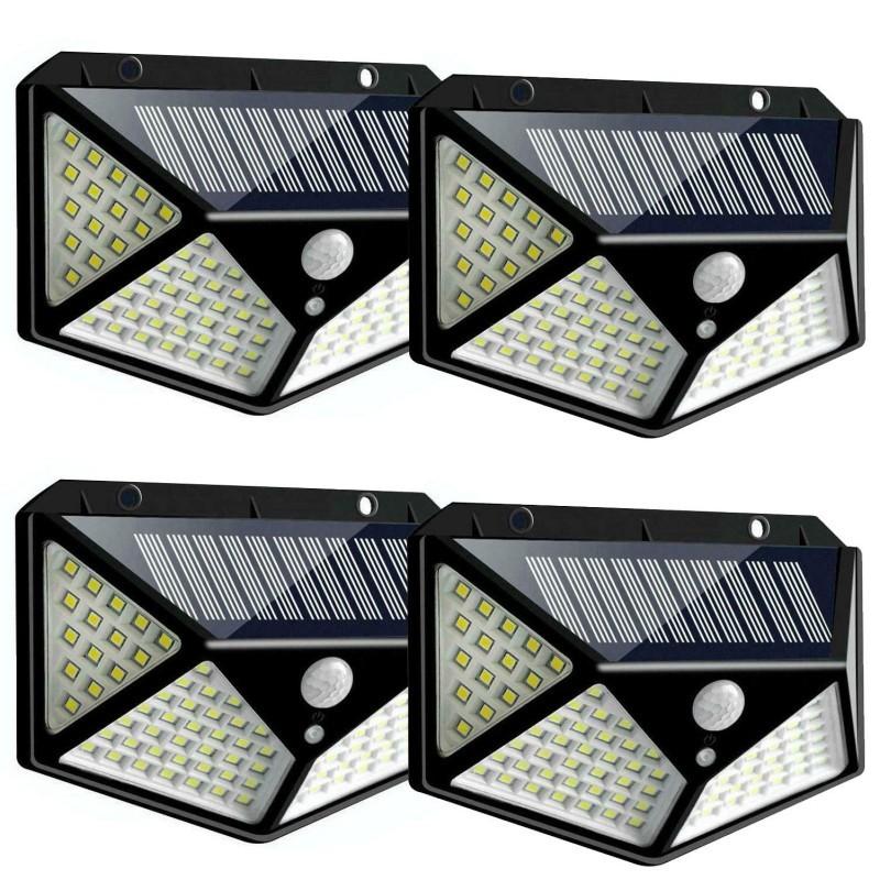 Solar Light Outdoor 100 LED Solar Lights with Motion Sensor 3000LM Waterproof IP65 Solar Powered Wall Light for Garden Yard Path