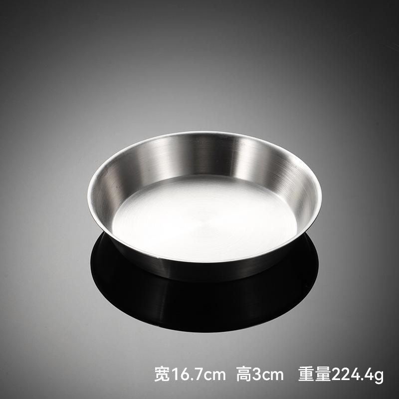 Противень для барбекю из нержавеющей стали 304, тяжелая многофункциональная отшлифованная корейская посуда, противень для выпечки хлеба для домашнего ресторана