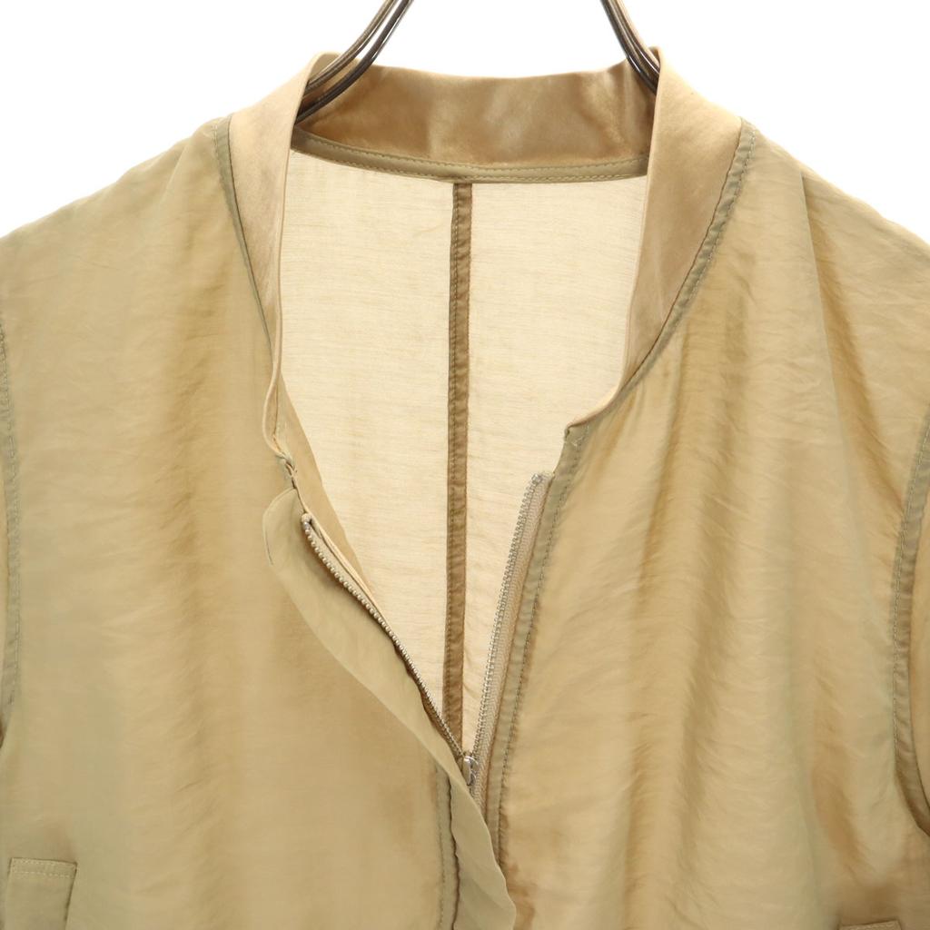 Неиспользованный SNIDEL Блузон с длинным рукавом Прозрачный Бежевый Куртка Женский Б/У