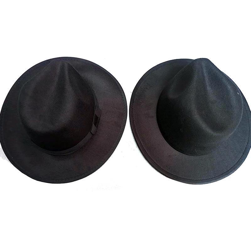 Мужской черный набор федора и халата: Длинное платье и шляпа-магический реквизит