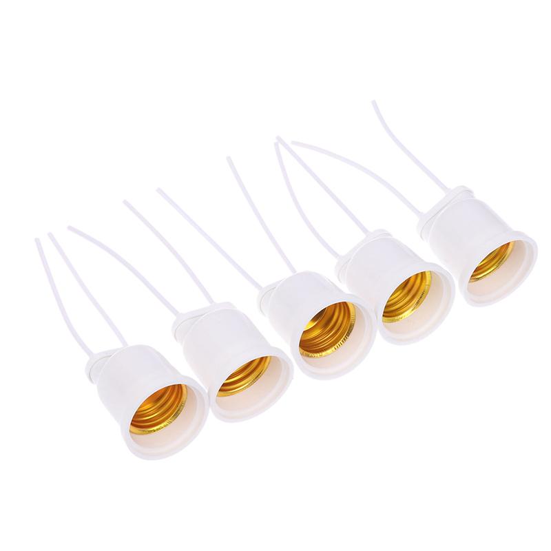 1/5 шт. Наружное освещение Лампа для выращивания растений Патрон E27 Водонепроницаемый Медный провод Патрон для лампы Основание держателя лампы с проводом