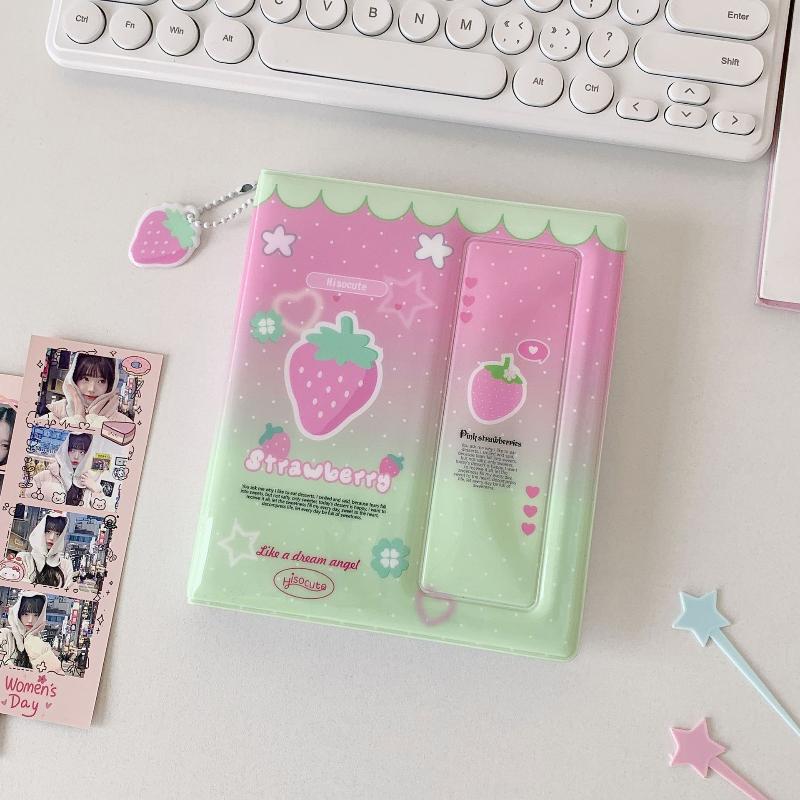 Мультяшный фотоальбом для фотобудки с идолами, 40 страниц для 40 фотополосок 5x15 см, Закладка 20 шт., Держатель для фото 10x15 см (4R)