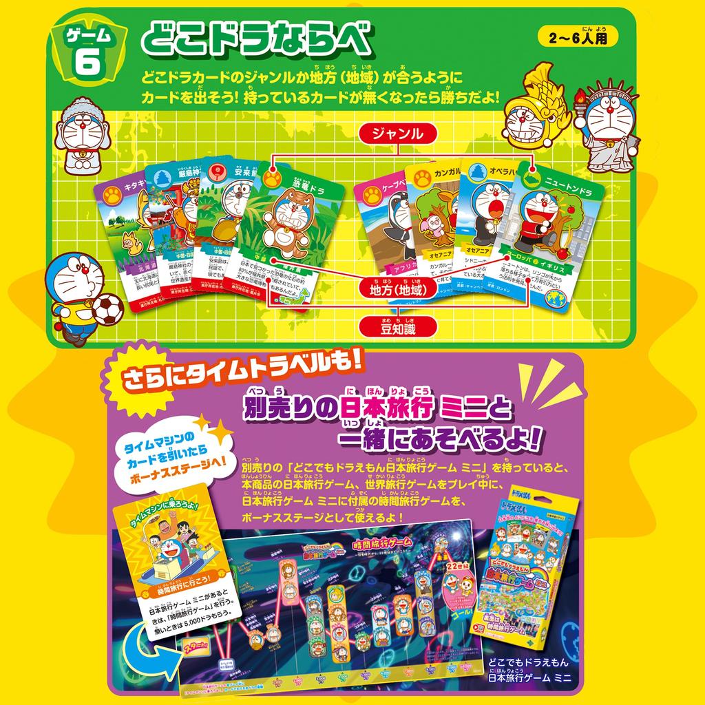 EPOCH Doraemon Anywhere Doraemon Japan Travel Game 6 ST Mark Certification Возраст 5 лет и старше Игрушечная игра Количество игроков EPOCH от 2 до 6