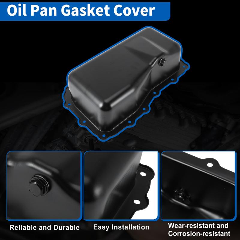 UXCELL No.4892386AA Engine Oil Pan Sump with Drain Plug for Dodge Grand Caravan 09-10