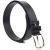 Надежный мужской кожаный ремень GRANDE PELLE Leather Belt 21464 Черный
