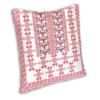 Nordic Palestine Cross Stitch Embroidery Cushion Cover Velvet Palestinian Arabic Tatreez Throw Pillow Case For Living Room