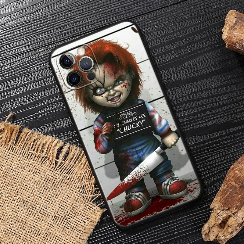 Чехол-ужастик Страшная кукла Чакки Для iPhone 14 Чехол Для iPhone 15 11 12 13 Mini 14 Pro Max XS X 7 8 15 Plus SE2020 Чехол Мягкая обложка