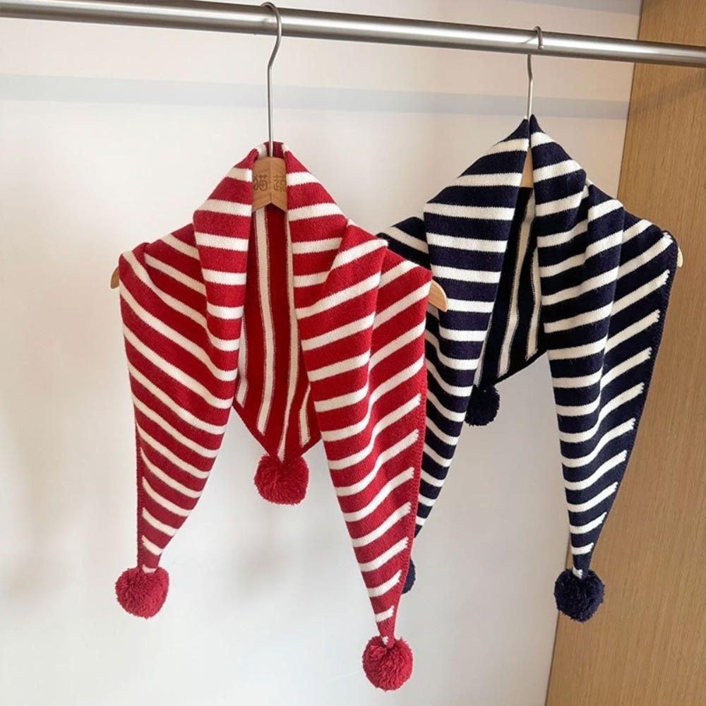 Windproof Knitted Triangular Scarf Soft Headscarf New Shawl Gift