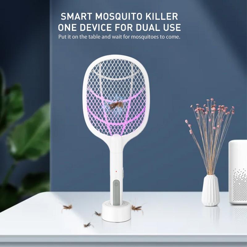 Электрический убийца комаров, перезаряжаемый через USB, интеллектуальный мухобойка, ловушка для комаров 2 в 1, летняя мухобойка, ловушка для мух, убийца насекомых, борьба с вредителями