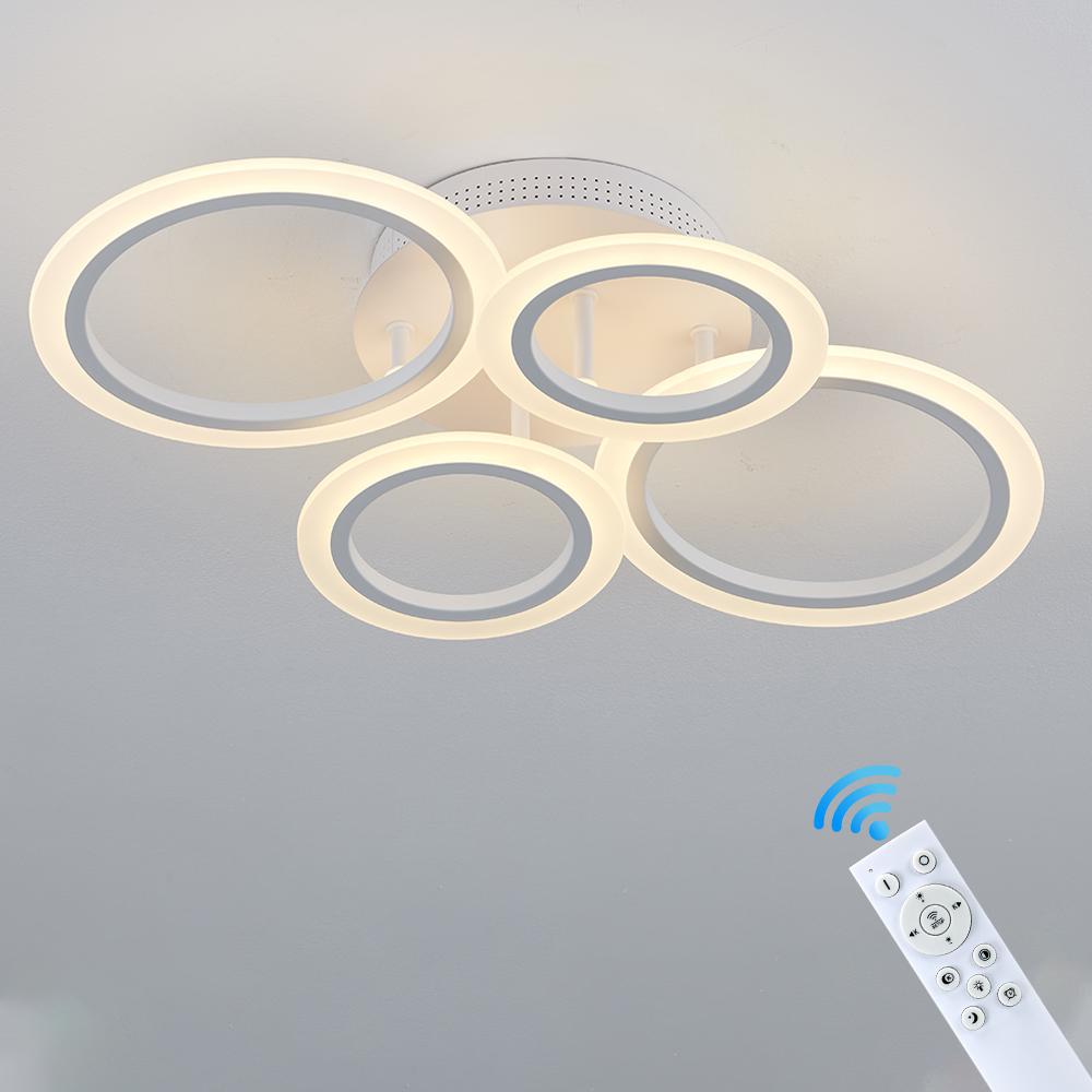 IRALAN Акриловая люстра Светодиодный потолочный светильник Для кухни Спальни Гостиной Накладной монтаж Лампа для столовой