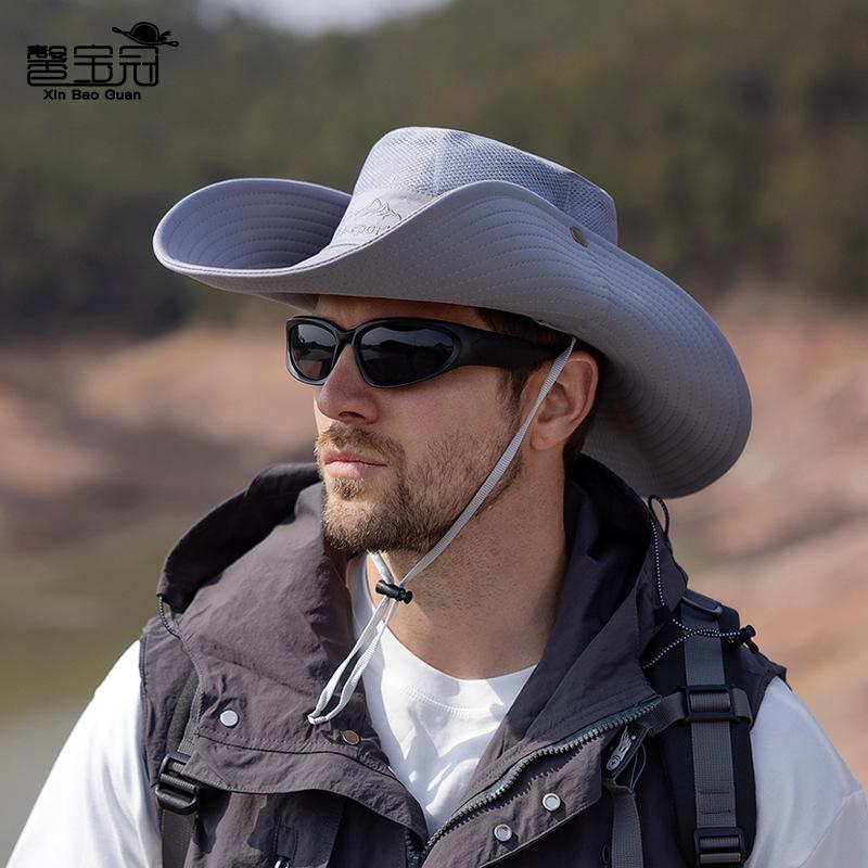 9251 летняя уличная шляпа для альпинизма и рыбалки, мужская шляпа с полями для защиты от солнца, дышащая универсальная шляпа-ведро