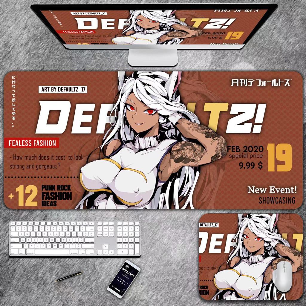 Коврик для клавиатуры и мыши в стиле аниме для девочек, подходящий для киберспорта, офиса и настольного использования.