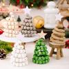 Креативные настольные деревянные бусины Рождественские елочные украшения, Маленькие бусины Рождественские елочные украшения, Деревянные рождественские елки Поделки