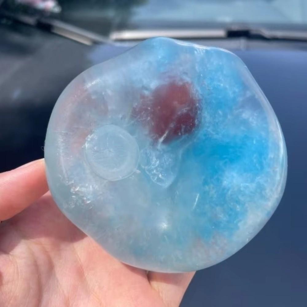 Slushie Fruit Slush Squishy Toy Crunchy Sound Ice Cracked Crystal Ball Cracking Squishy Toy Kids