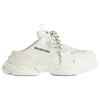 Balenciaga Женские закрытые тапочки Triple S 3 см Белые 755686W3SMM9000