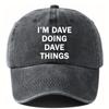 Funny Baseball Cap Men's Retro Washed Visor Hat for Outdoor Fashion