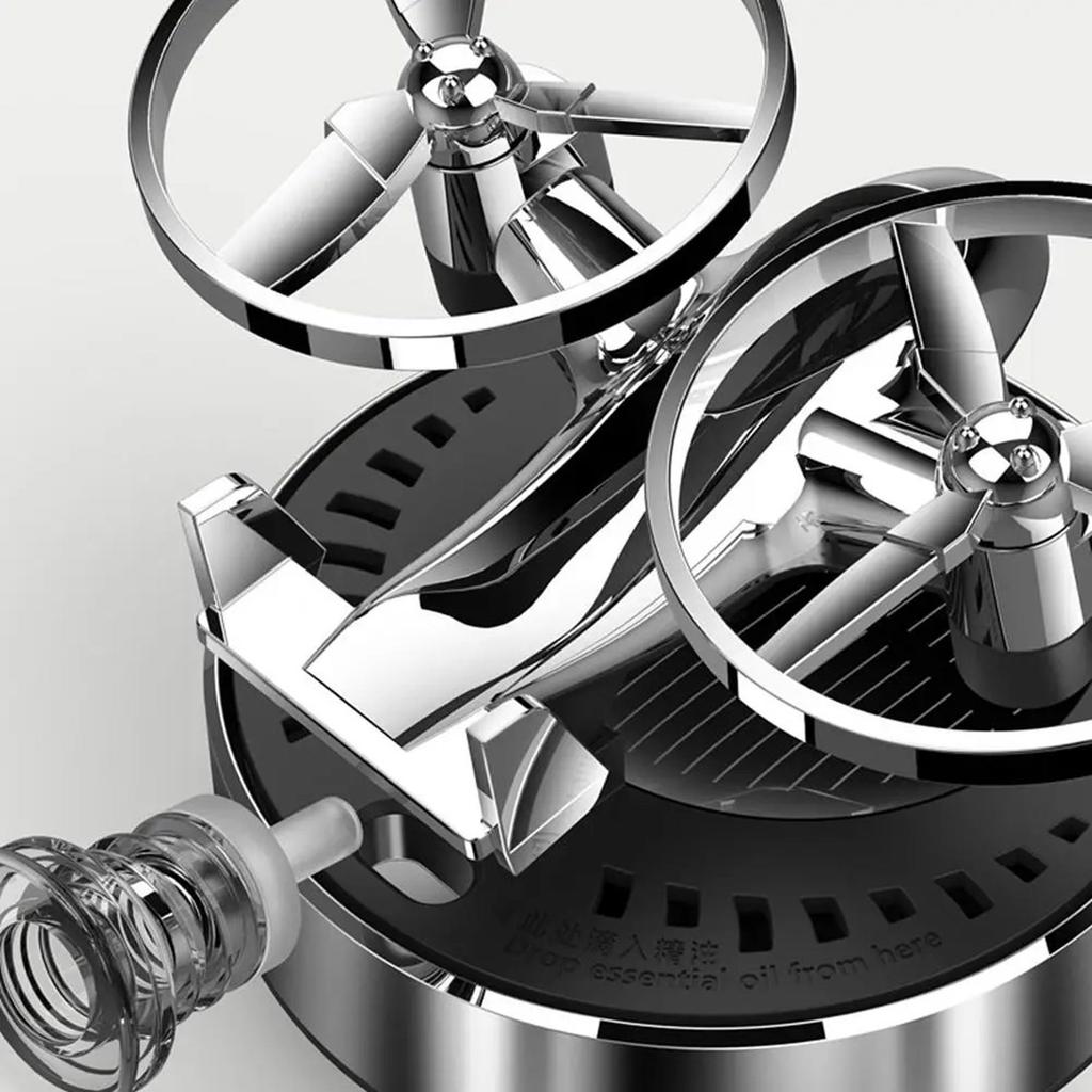 Солнечный самолет парфюм для автомобиля Декор с динамическим вращением и стойким цветочным ароматом Солнечный самолет освежитель воздуха для автомобиля